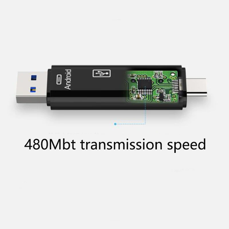 Картенлесер SD USB C картенлесер 3 в 1 USB 2,0 TF/Mirco SD умная память картенлесер Typ C OTG-Stick картенлесер адаптер