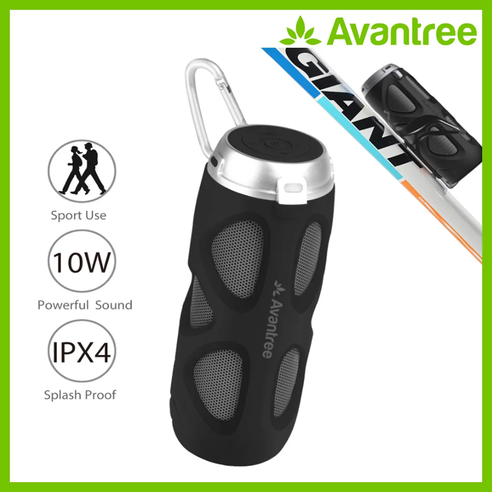  Avantree Portable Bluetooth Bike Speaker with Bicycle Mount & SD Card Slot 10W Powerful Enhanced Ba