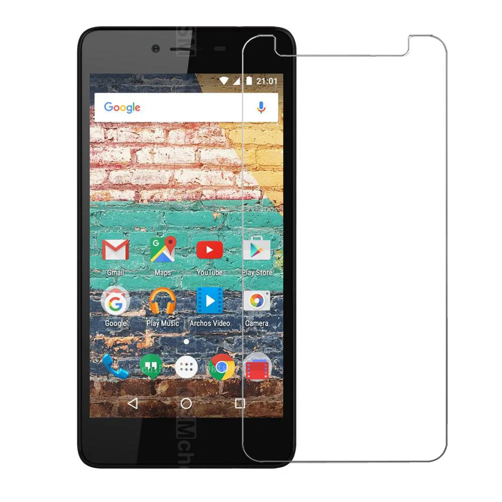 

For Archos 50e Neon Tempered Glass For Archos 50d Neon/50 power Glass Screen Protector 2.5D 9H Premium Protective Film