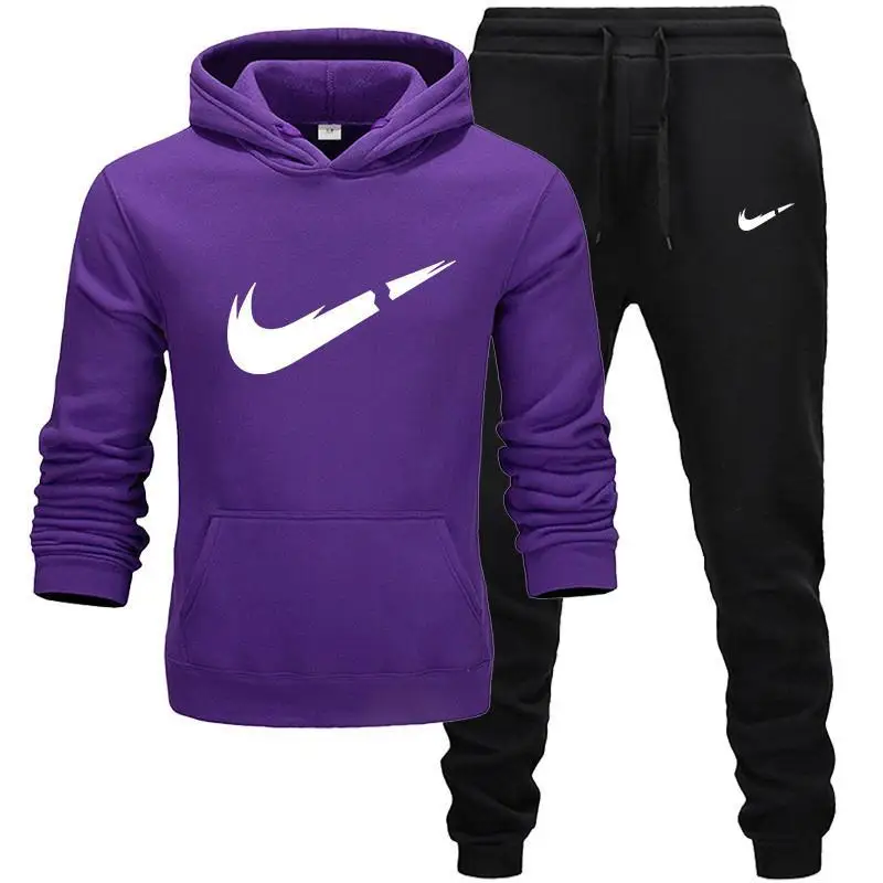 New Fashion Hoodies Men Sport suit Sweatshirt+Sweatpants Suits Casual Long Sleeve Pullover Hoodie clothing