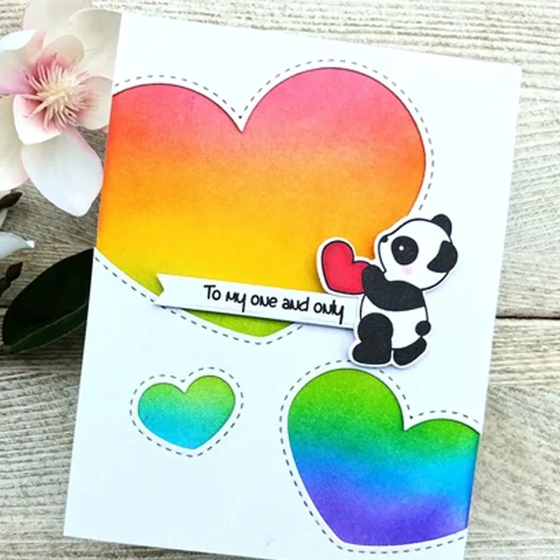 Милое сердце любовь роза кружевная рамка альбом металлические режущие штампы