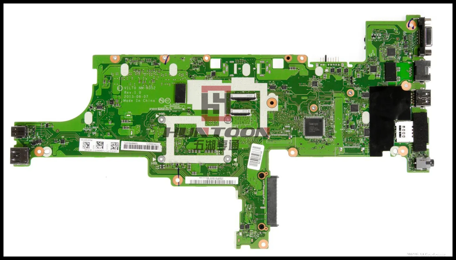 Для lenovo Thinkpad T440s материнская плата для ноутбука VILTO NM-A052 SR1ED I5-4300U 1,9 GHZ полностью протестирована и