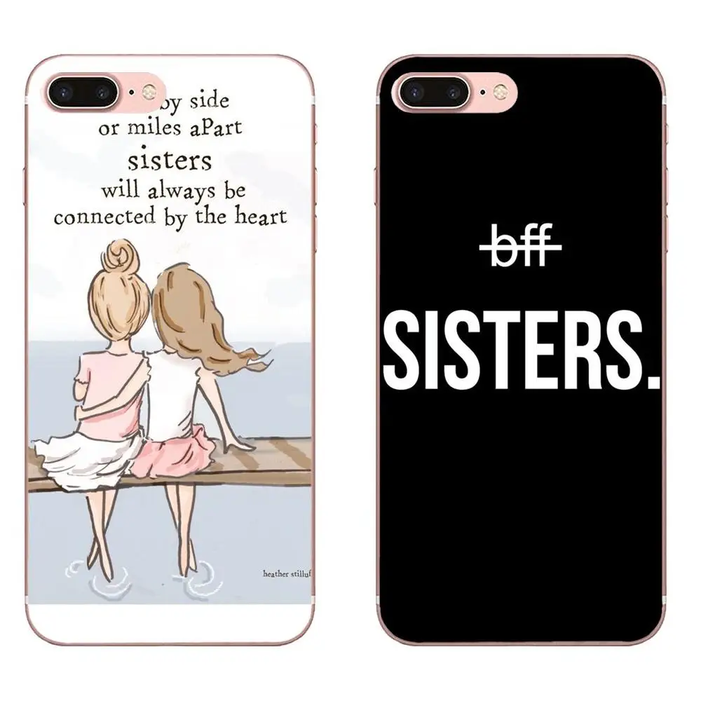 

Best Friends Bff Sisters For Sony Xperia Z Z1 Z2 Z3 Z4 Z5 compact Mini M2 M4 M5 T3 E3 E5 XA XA1 XZ Premium Silicone Skin Cover