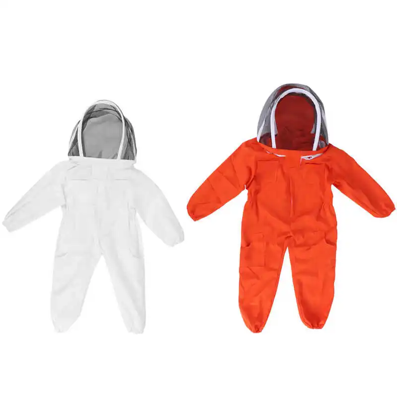 Children Bee Suit Beekeeper One-Piece Anti-bee Beekeeping Suit with Veil Hood Children kids Beekeeping Protective Clothes beekeeping suit
