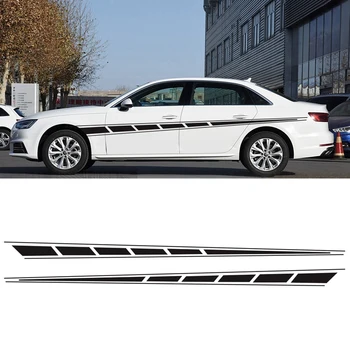 

Car Side Stickers DIY Stripe Lattice Sticker Racing Sports Decal Auto Vinyl Film Stickers Universal Car Accessories
