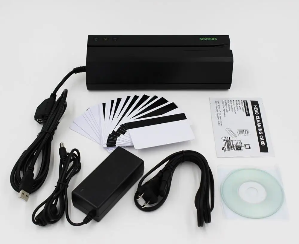 MSR605 magstripe Кардридер писатель кодировщик usb US plug программное обеспечение совместимо с MSR X6BT msrx6 msrx6bt MSR206 - Цвет: MSR605