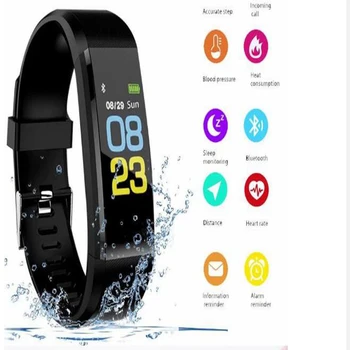 

Multi-language fitness tracker Passometer Sleep Monitor Smart Bracelet 115plus