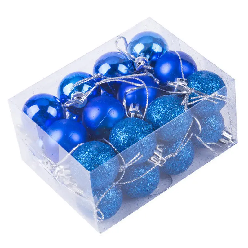 Christmas Ball Ornaments 24Pcs 2'' New Christmas Tree Xmas Ball Decoration Baubles Party Hanging Ornament