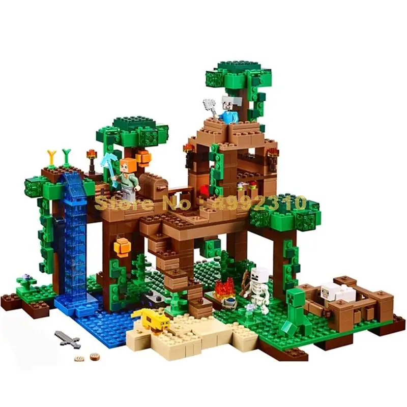 718 шт. строительные блоки для дома myworld jungle tree|Блочные конструкторы| |