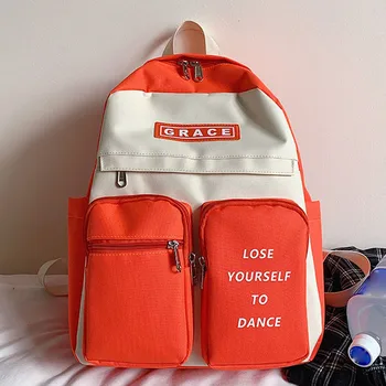 

Women's Fashion Simple Style Large Capacity Nylon Backpack Shoulder Bag