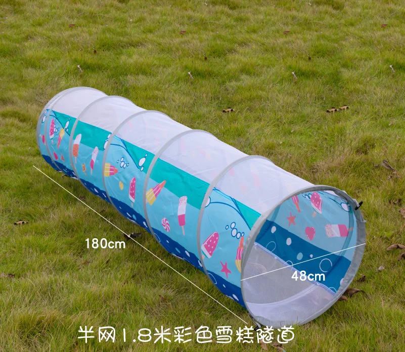 Детский туннель pa xing tong, 48X180 см, оборудование для детей, Круглый туннель для детей раннего возраста, образовательный сенсорный Инте