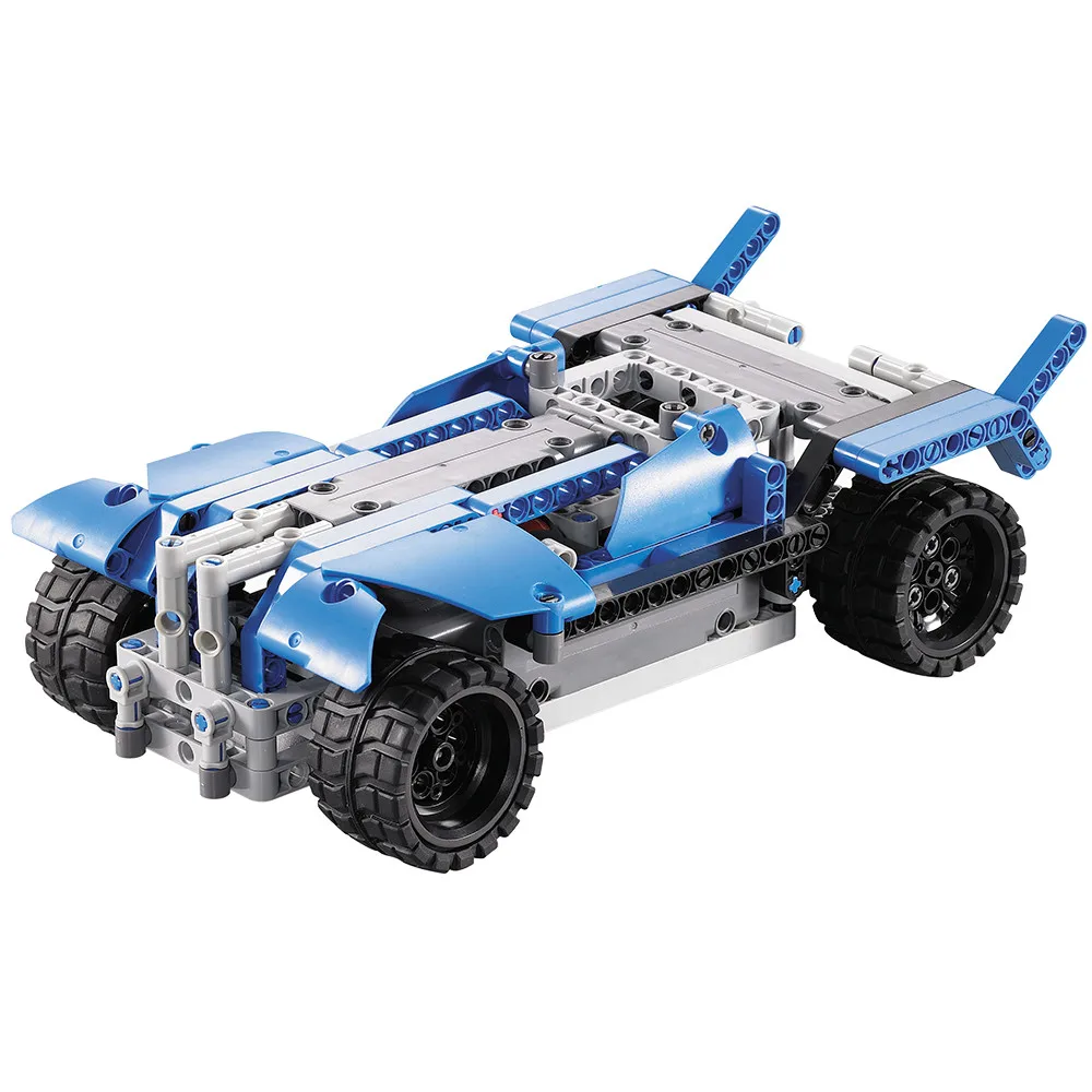 401 шт. DIY Kit R/C 10 в 1 гоночные автомобили Строительные кирпичи Радиоуправление гоночная игрушка для дистанционного управления s игрушки avion rc electrico W726