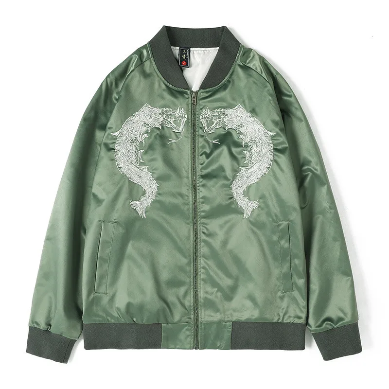 

KIMSERE Men Fashion Hip Hop Bomber Jackets With Embroidery Hi Street Embroidered Flight Pilot Outerwear Varsity Baseball Jacket