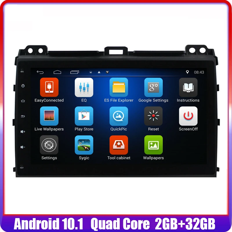 

Android 11 For Toyota Land Cruiser Prado 120 2004 - 2009 Car Auto Radio Multimedia Video Player Navigation GPS 2din 9inch