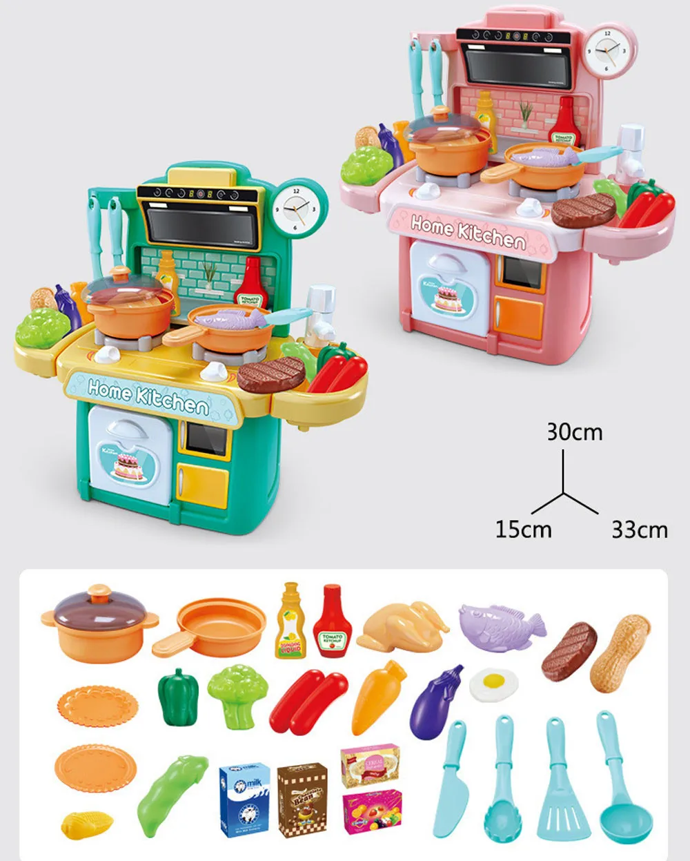 26 шт., Детские ролевые игры, имитационная кухонная игрушка, столовая посуда, Детские ролевые игры, Классические обучающие игрушки для девочек