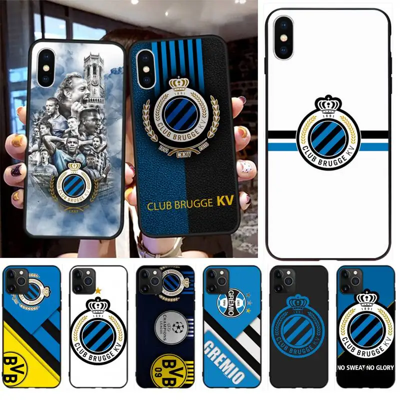 Мягкий силиконовый чехол для телефона Club Brugge KV football TPU iPhone 11 pro XS MAX 8 7 6 6S Plus X 5S SE 2020 XR