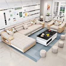 Диван для гостиной, мебель для дома, современный льняной секционный диван из пеньковой ткани, американский кантри, muebles de sala moveis para casa