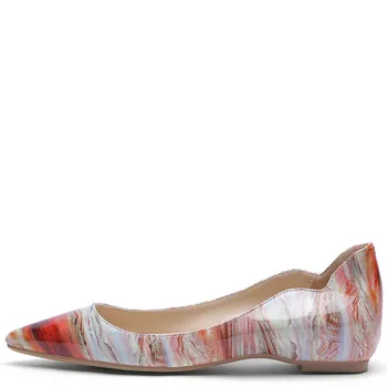 

YECHNE Streep Women Platform Shoes Be Teen Flats Fashion Lent Brain Deep Platform Ballet Shoes Plus Size 43 44 45