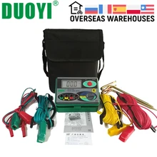 Megohmmeter 0-2000 Ohm Real Digital Earth Ground Resistance Meter Tester DY4100 Instruments Car Repair Inspection Electrician