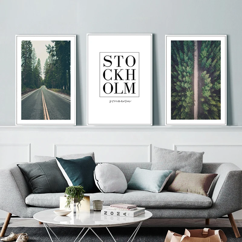 Постер в скандинавском стиле с изображением дерева картины цитатами постеры и