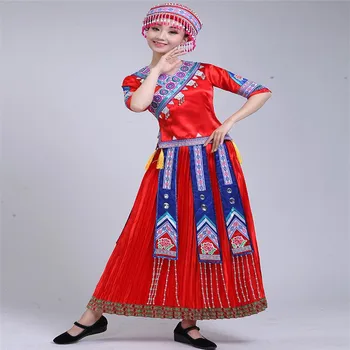 

Cheerleader The New Tibetan Dance Costumes Children's Adult Tibetan Clothing Mongolian Minority Clothes Show Women's Suits