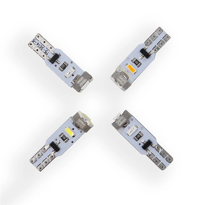100 шт. T5 3014 SMD W1.2W 73 74 5 светодиодный фонарь для автомобиля, супер яркие лампы для интерьера, 12 В постоянного тока