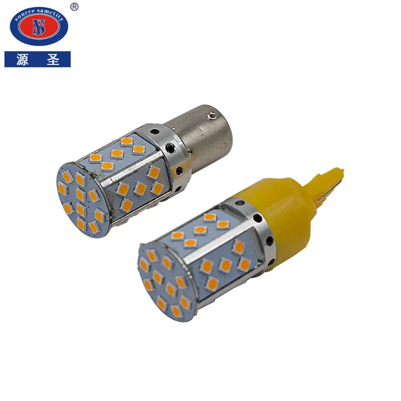 Светодиодная лампа YUANSHENG T20 7440 W21W W21/5W 35SMD Canbus Free 1156 светодиодный BAU15S PY21W BA15S P21W для