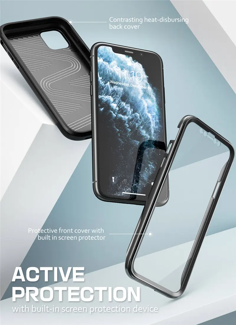 SUP чехол для iPhone 11 чехол 6,"( выпуск) UB Maze полный корпус Премиум гибридный защитный чехол со встроенной защитной пленкой