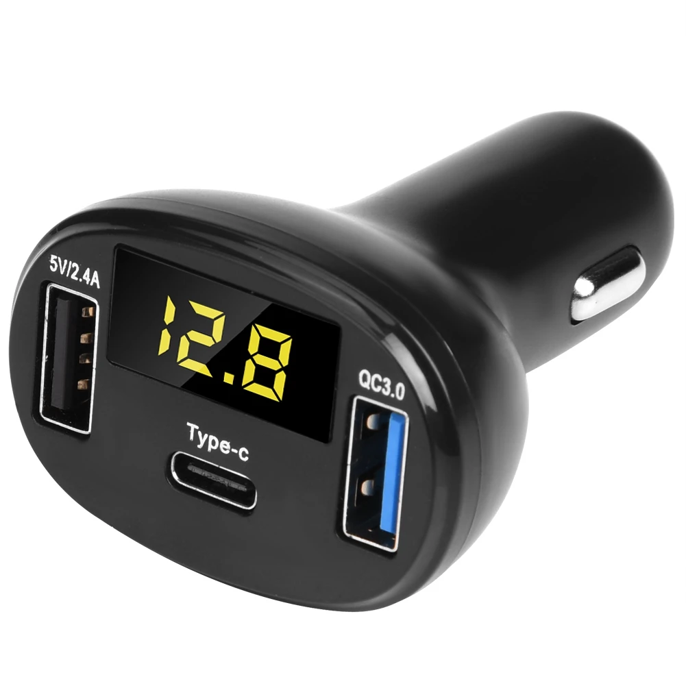 5 V/2.4A QC3.0 Dual USB быстрая зарядка автомобиля зарядное устройство для Зарядное устройство Прикуриватель разъем адаптера Универсальное автомобильное USB Зарядное устройство AC/DC 12 V-24 V