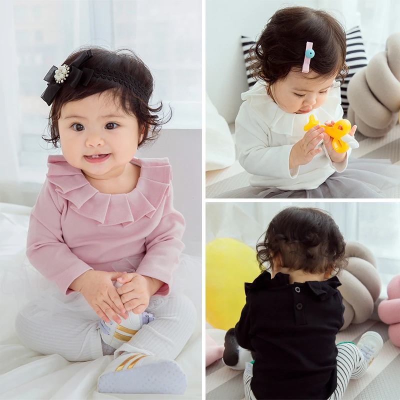 赤ちゃん女の子ターンダウン襟tシャツ綿子供幼児シャツ女の赤ちゃんのプリンセスフリルブラウス新生児新生児服トップス Newborn Baby Blouse Newborn Topbaby Tops Aliexpress