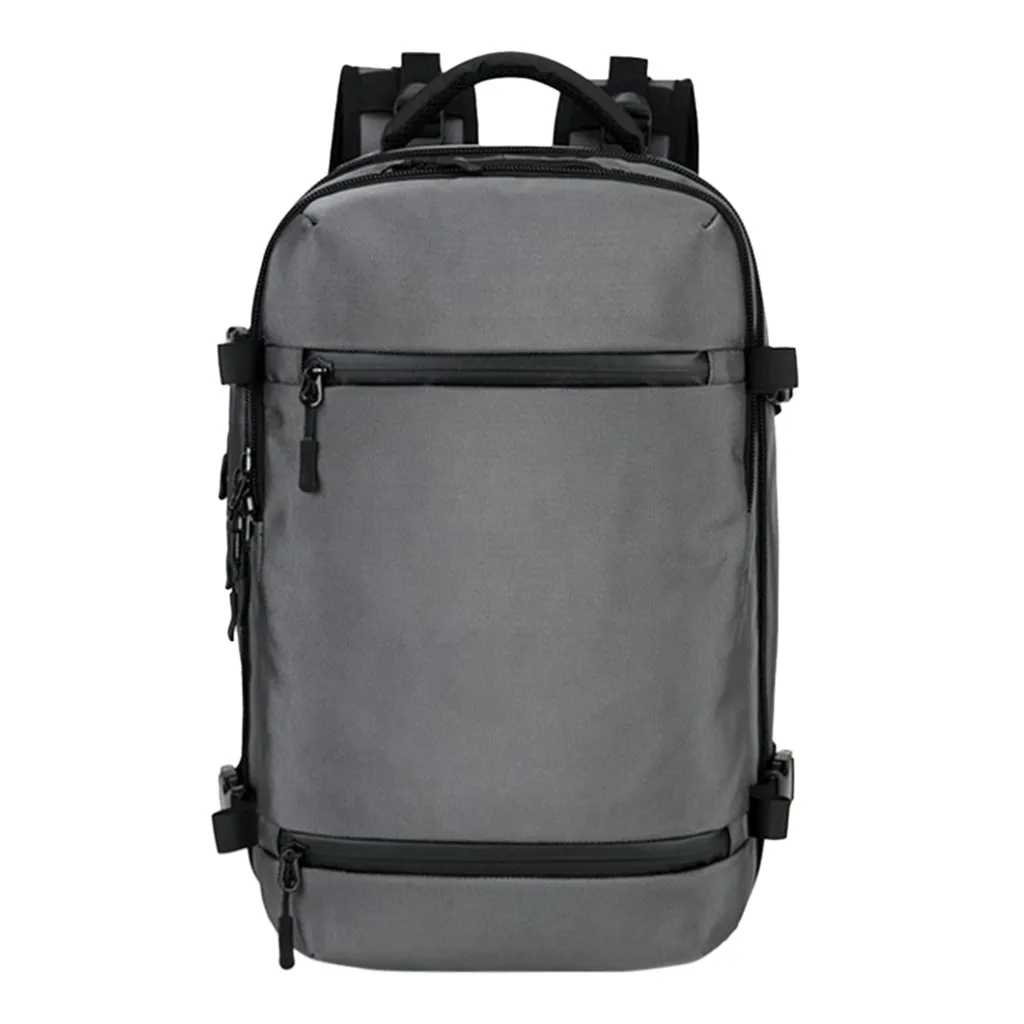 

business Men Solid color Backpack Laptop Backpack Waterproof Multifunction Travel Backpack large capacity practical backpack
