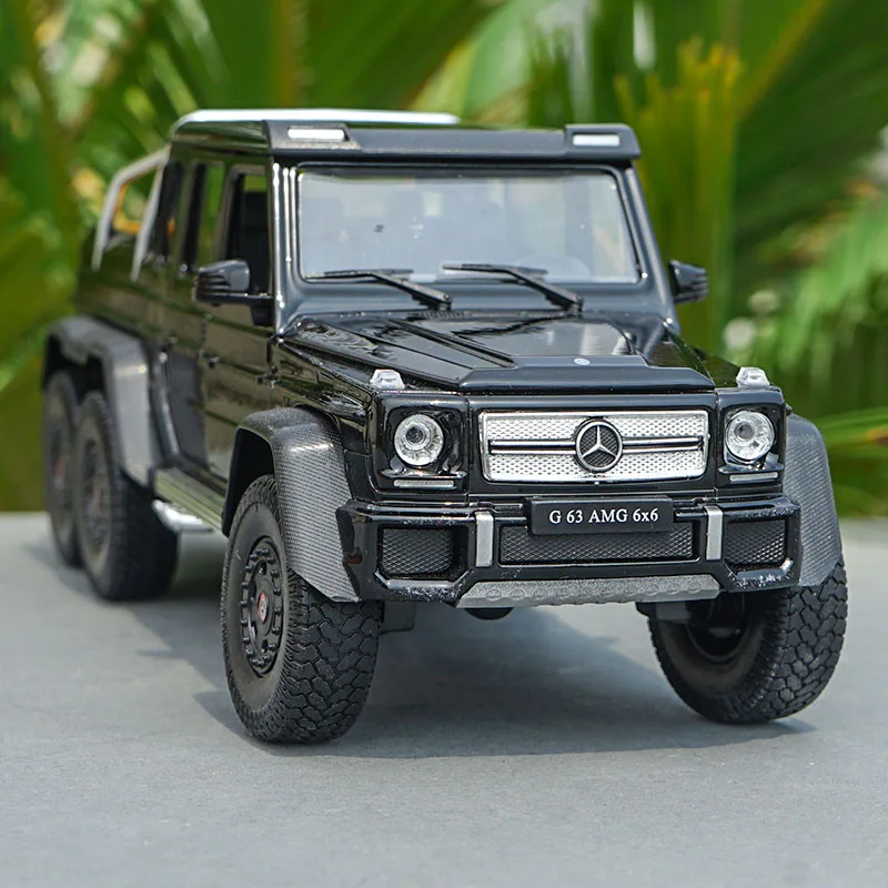 1:24 Масштаб G63 6*6 внедорожник литье под давлением модель автомобиля сплава игрушка металлический автомобиль коллекция Малыш для детей-поклонников подарок сувенир дисплей