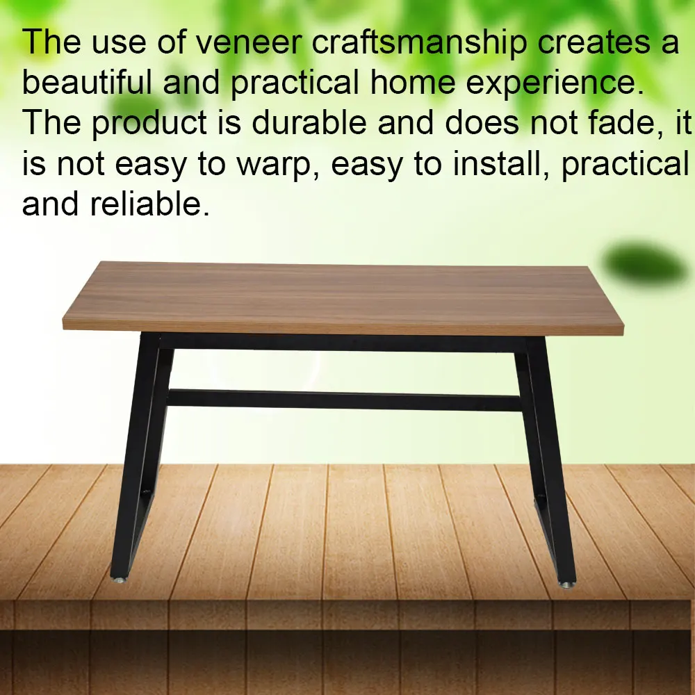 Rustic Wood Computer Desk Vintage Industrial Home Office Desk with Heavy-Duty Metal Base Works As Writing Desk Study Table Rustic Wood Computer Desk Vintage Industrial Home Office Desk with Heavy-Duty Metal Base Works As Writing Desk Study Table