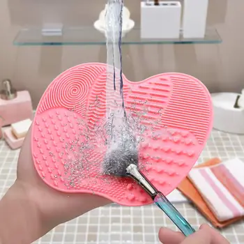 

Silicone Makeup Brush Cleaning Pad Mat Brush Washing Tools Cosmetic Eyebrow Brushes Cleaner Tool Scrubber Board Makeup Cleaning