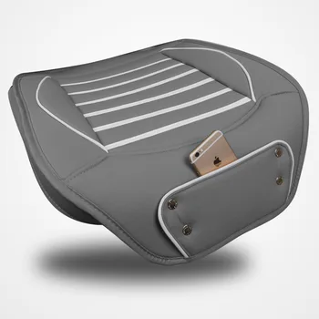 

1 PC Full Surrounded Automobile Seat Covers Hip Pad Cushion Front Stripes Sponge PU Leather Universal for Auto Vehicle Van Suv