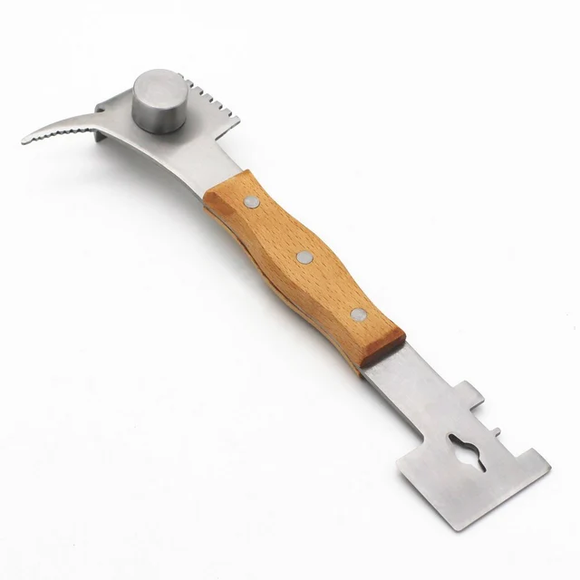 Méhészeti Méhkate Szerszámok J Típusú Fa Fogantyúval Vágott Mézkés Termék Méhkaskaparó Méhészkészletekhez - Image 3