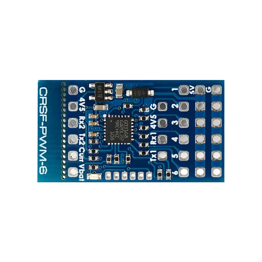 

MATEKSYS CRSF-PWM-6 CRSF в PWM преобразователь 6 ШИМ 50-400 Гц Выход 2UARTS внешний датчик тока предохранительный Авто Набор для радиоуправляемого приемника