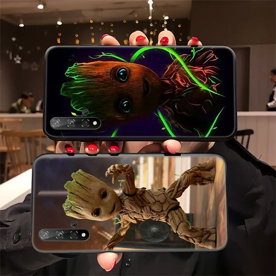 IYICAO Marvel I Am Groot Мягкий силиконовый чехол для huawei Honor view 20 9X Pro 10 9 8 Lite 8X 8C 7X 7C Note 10 чехол