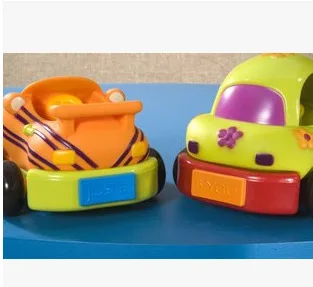 Америка B. Toys, детская игрушка с оттягивающимся задним ходом, мультяшная машинка для младенцев, Веселая машинка, обучающая детская игрушка