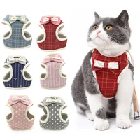 Cute Dog Cat Harness and Leash Set – Nylon Mesh Pet Puppy Harness Lead Cat Collar Clothes Vest for Small Cats Kitten Pet Supplies