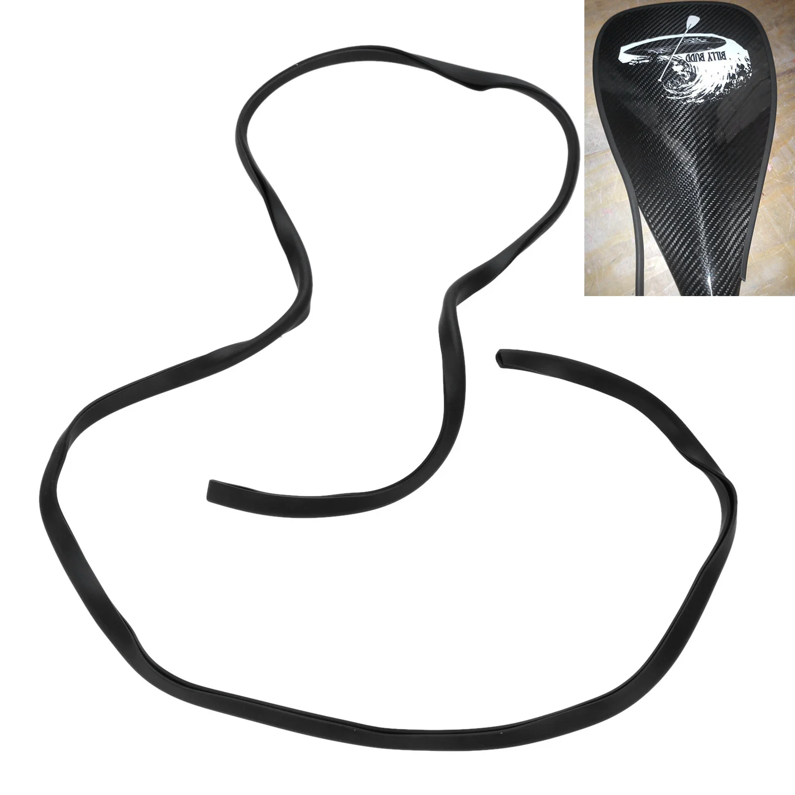 1pc tavola da surf Carbon Paddle Guard pagaie SUP portatili da esterno scudo/protezione accessori per sport acquatici da surf nero - immagine 3