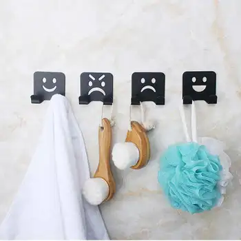 

Multifunctional Sticky Coat hook No Nails Drilling Hook Alumium Alloy For Kitchen Bathroom Durable Large B
