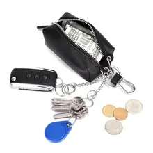 Сумка для ключей Многофункциональная Кожаная ключница для ключей от автомобиля Мужской органайзер для ключей женский брелок на молнии чехол для ключей сумка кошелек держатель для ключей