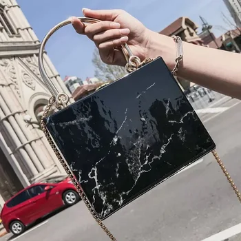 

Luxury Handbags Women Bags Designer Marble Stone Pattern Purses and Handbags Fashion Women Mini Box Bag