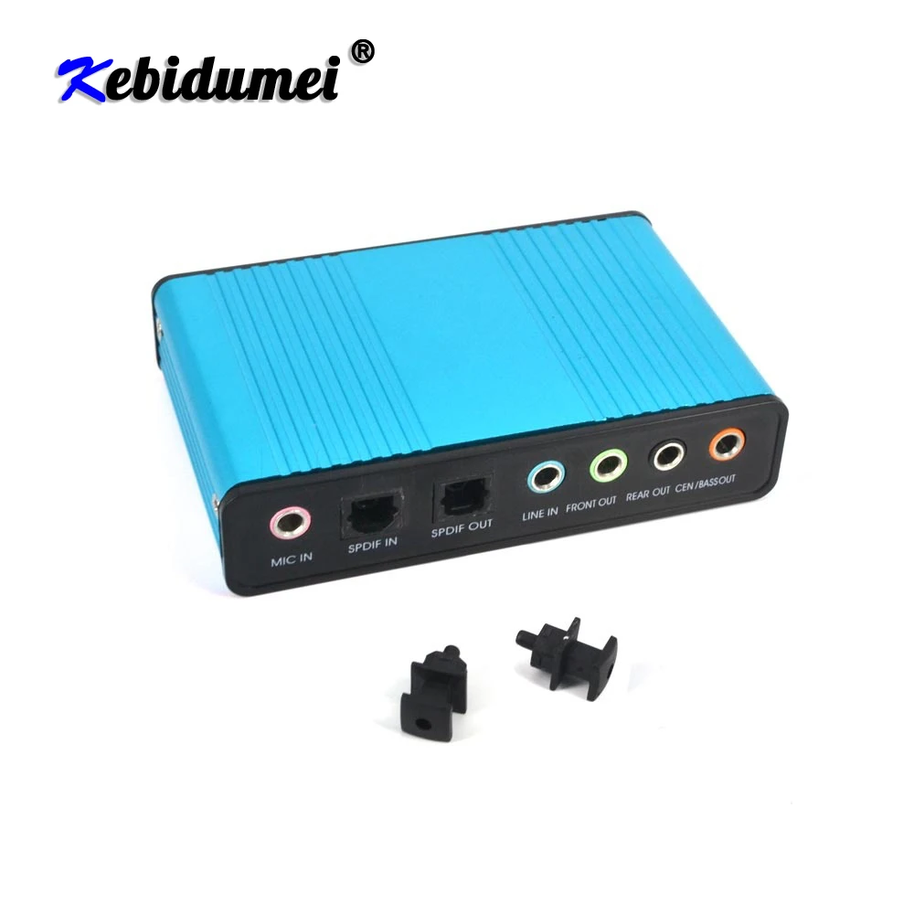 Новая внешняя звуковая карта USB 2 0 6-канальный переходник для аудиокарты 5 1