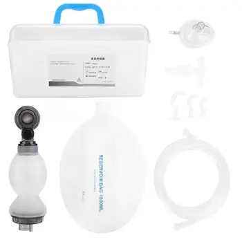 

Adults/Child/Baby Manual Resuscitator PVC Ambu Bag Oxygen Tube First Aid Kit Simple Breathing Apparatus Oxygen Machines