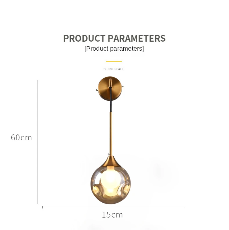 Luminária de parede de led, arandela de