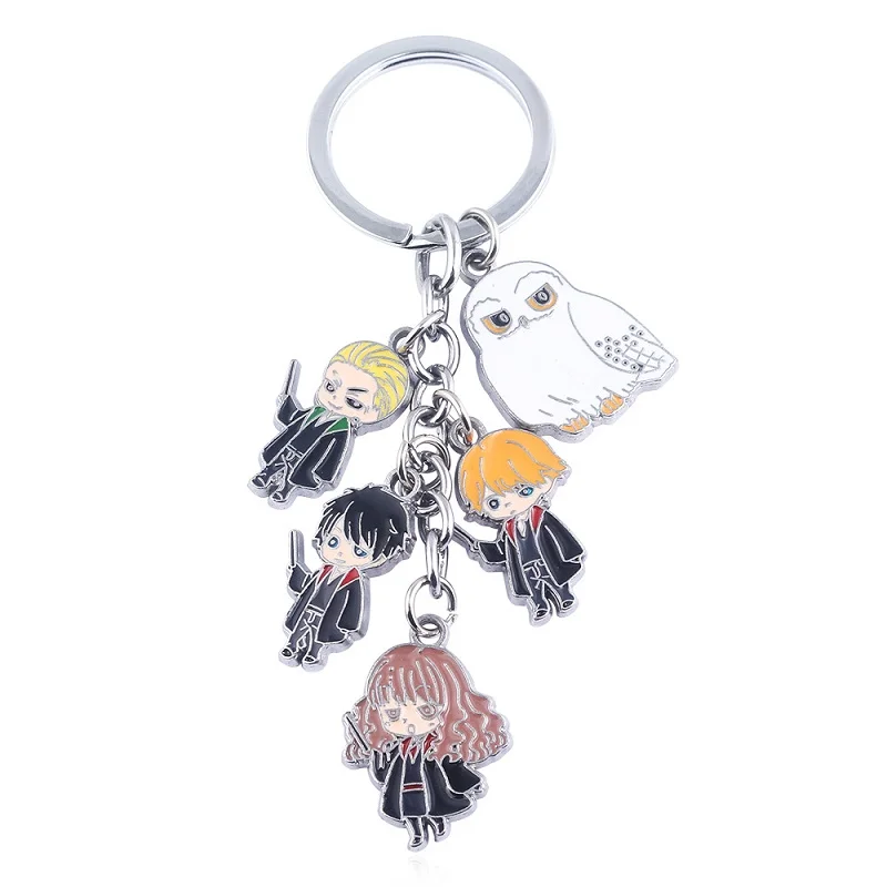 Magic Keychains Anime Figure Toys Harried Action Gift Potters For Friends Bag Pendant Movie Fans Key Ring