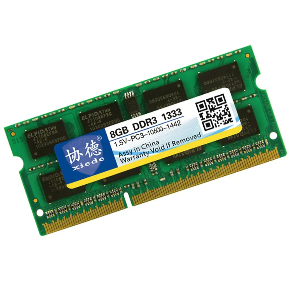 Модуль памяти DDR3 1333 8G для ноутбука, PC3-10600, совместимый с процессором Intel и процессором AMD