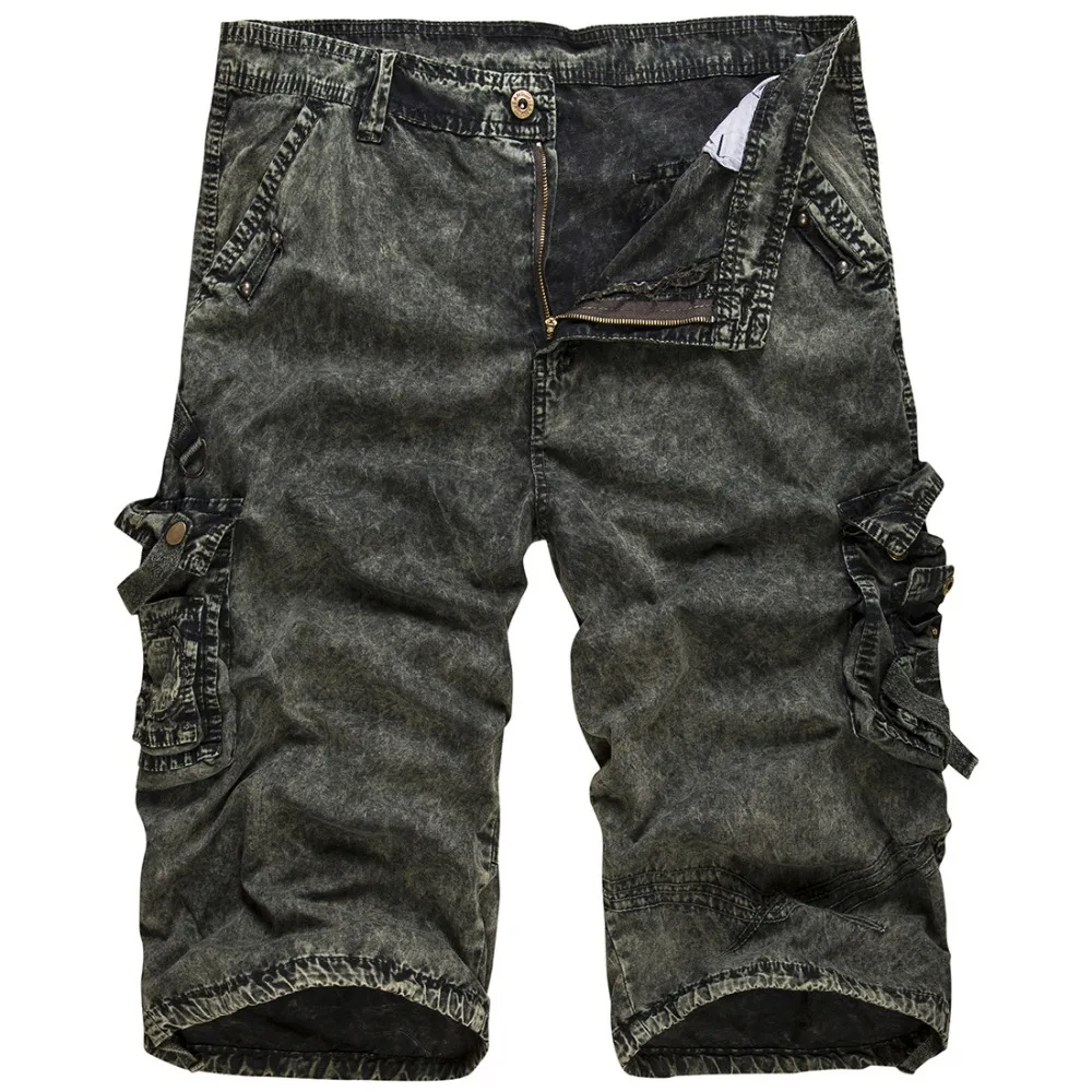 Мужские шорты-карго в армейском стиле, повседневные мужские шорты с карманами, мужские шорты, мужские брюки, мужские шорты, уличная одежда